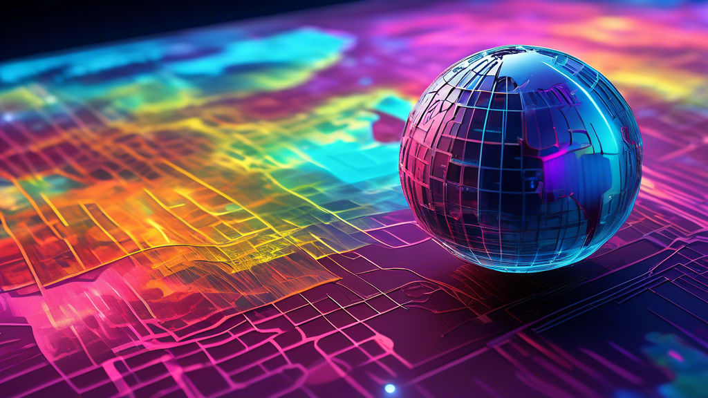 DALL-E Prompt:
A dynamic 3D digital globe with colorful topographic layers and data visualizations, showcasing innovative mapping techniques developed by Hubbard, set against a futuristic background w