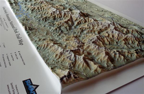 1983 Great Smoky Mountains National Park 3D Raised Relief Topographical Map Vtg buy