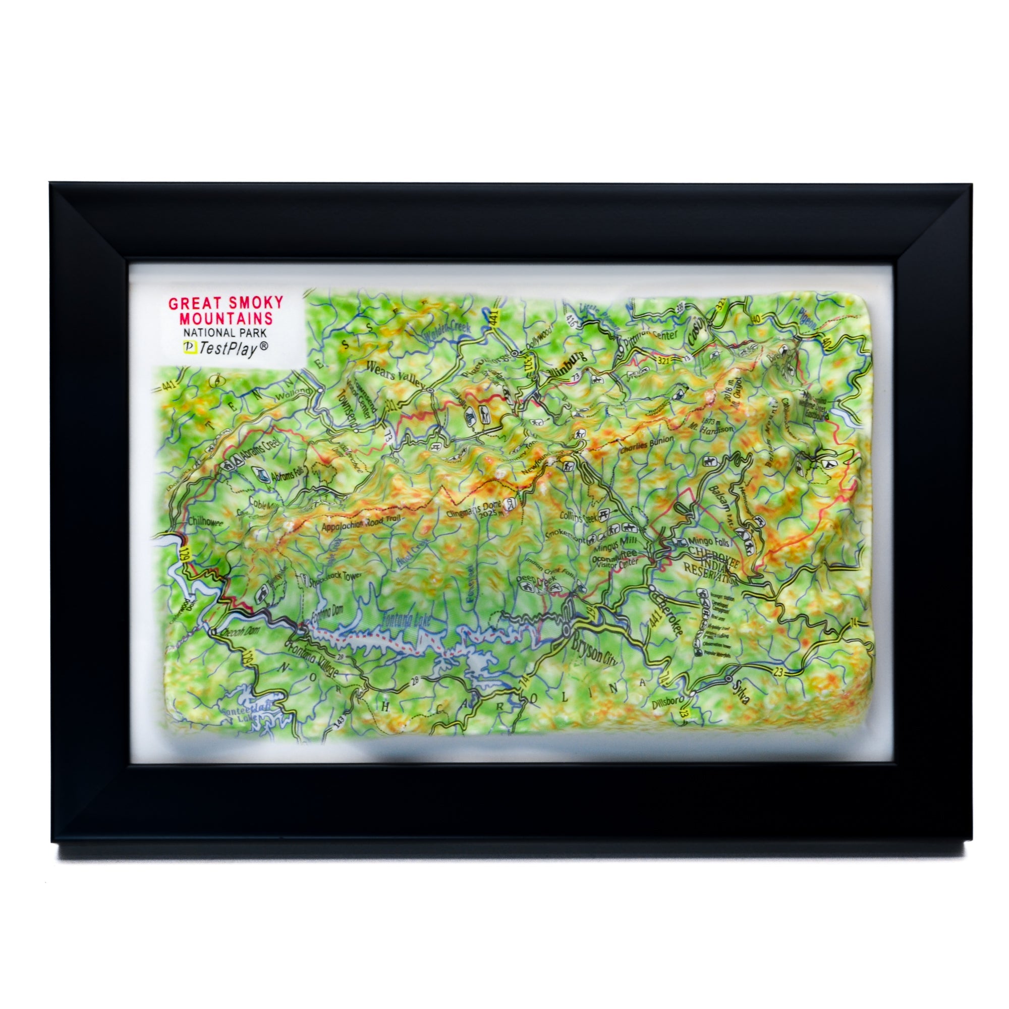 TestPlayNA Great Smoky Mountains National Park 3D Map