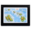 TestPlayNA 3D raised relief map of Hawaii showing the islands, volcanoes, and coastlines