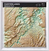 Canyonlands National Park Raised Relief Map - 3 Dimensional Map (3D)