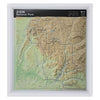 Zion National Park Raised Relief Map - 3 Dimensional Map (3D)