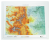 Colorado Raised Relief Three Dimensional 3D map