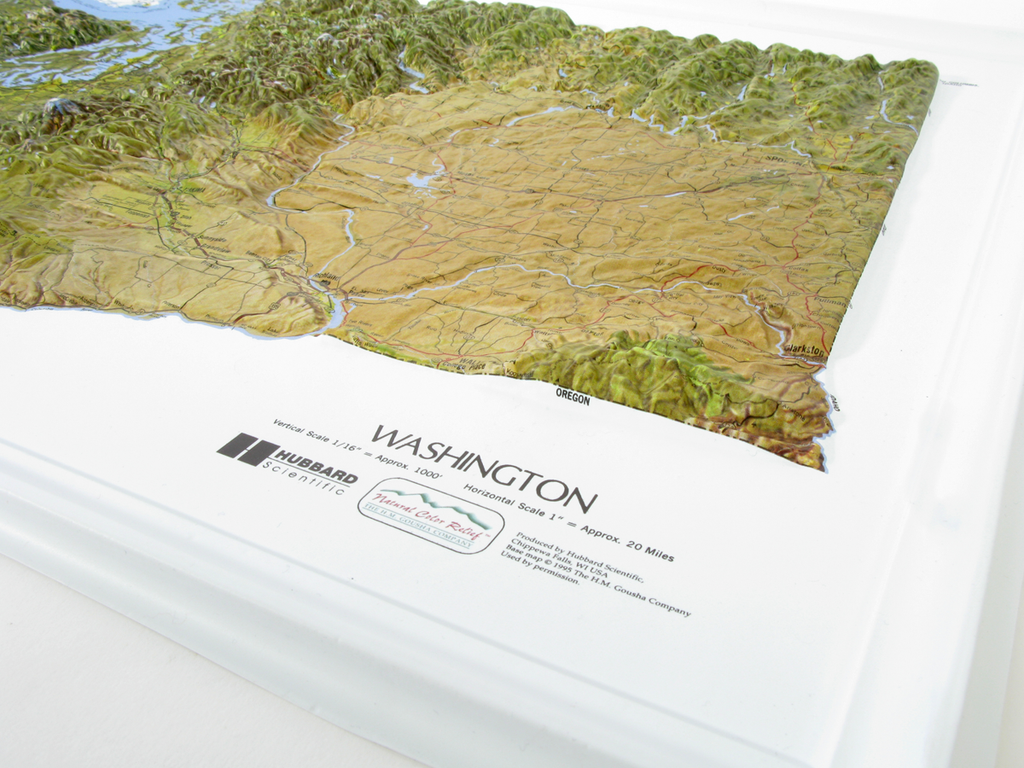 Utah NCR Series Raised Relief Map by Hubbard Scientific - The Map Shop