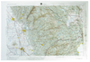 Chico USGS Regional Raised Relief Three Dimensional 3D map