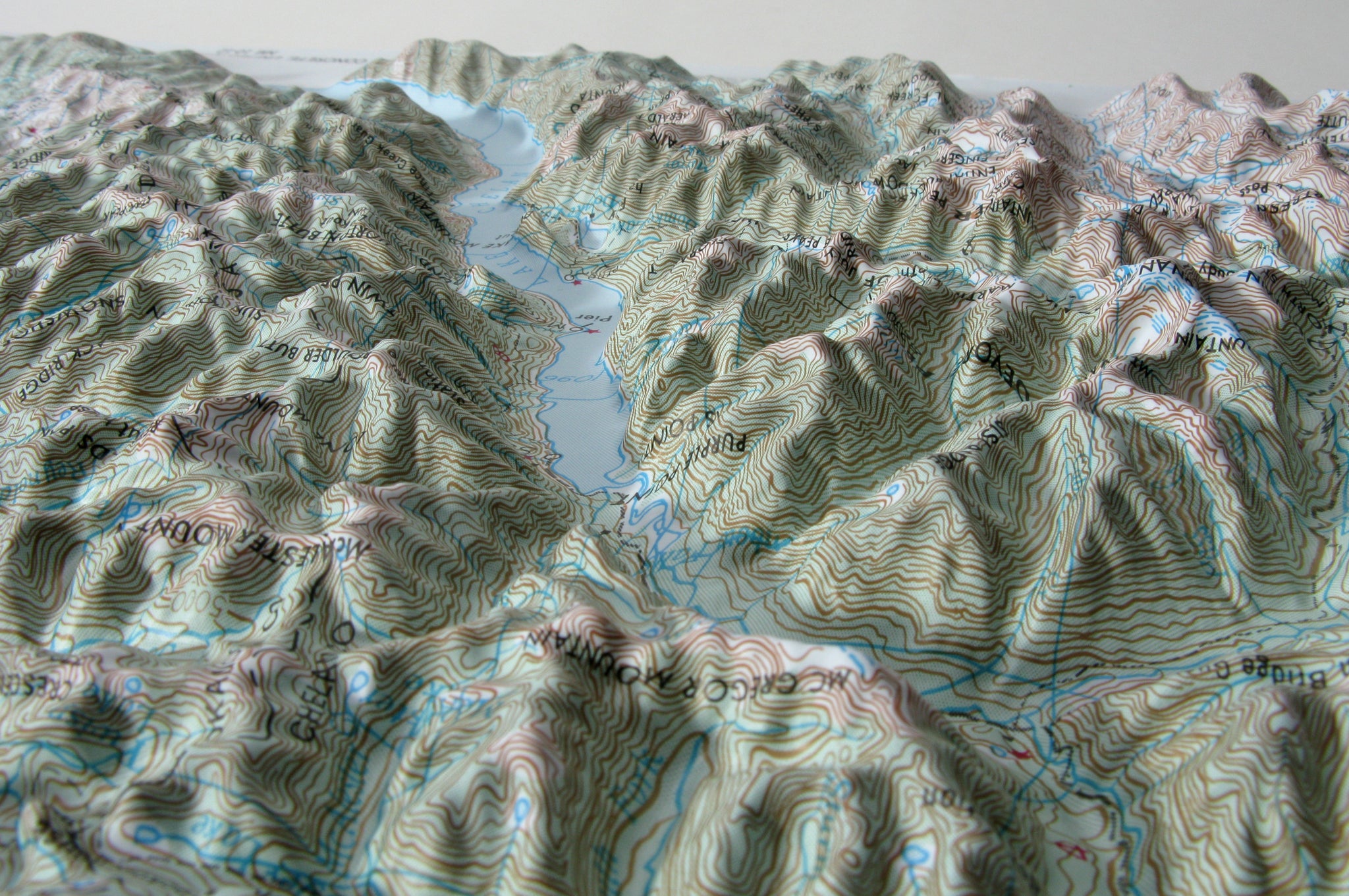 Concrete USGS Regional Raised Relief 3D map – RaisedRelief.com