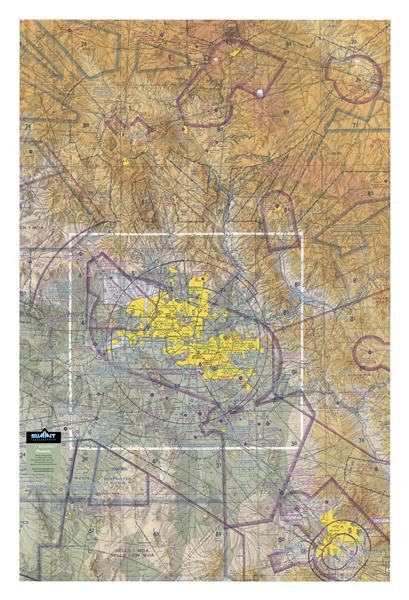 Phoenix Aerochart Three Dimensional 3D Raised Relief Map 