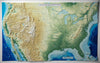 United States - Geophysical Three Dimensional 3D Raised Relief Map