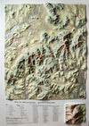 White Mountains 4000 Footers Three Dimensional 3D Raised Relief Map